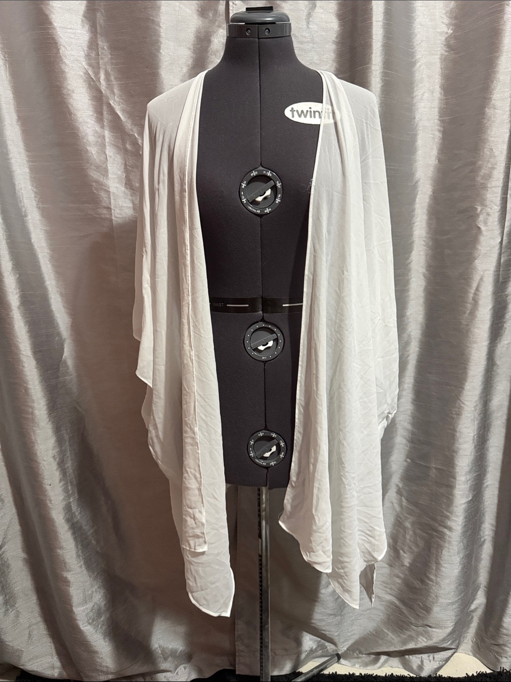 Nordstrom Gray and White Sleeveless Colorblock Dress